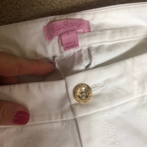 Lilly Pulitzer White Ankle Pants - Picture 3 of 4